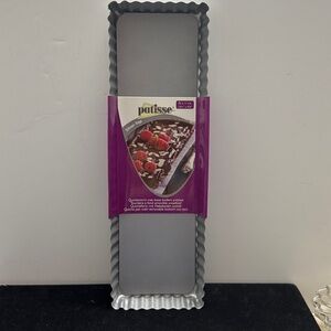 Patisse-Silver Non-Stick Quiche Pan with removable bottom